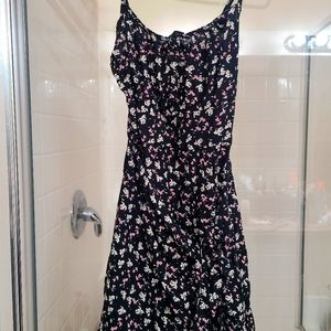 Two summer dresses, both new one long maxi and short dress with flowers